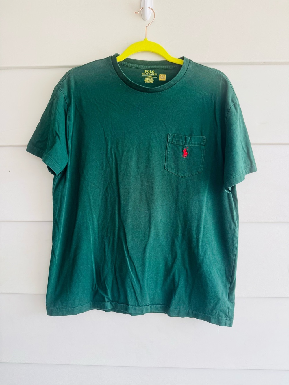 Polo by Ralph Lauren Dark Green Classic Fit Tshirt Red Pony M